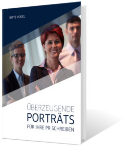 Cover für das E-Book „Überzeugende Porträts für Ihre PR schreiben“ von nordsee.text | Birte Vogel